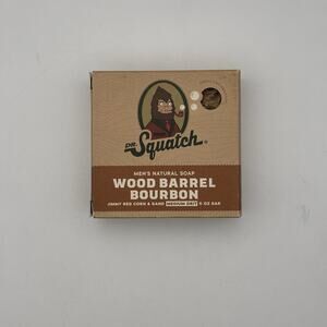 Dr Squatch Men’s Natural Soap Wood Barrel Bourbon 5 oz. NEW In Box